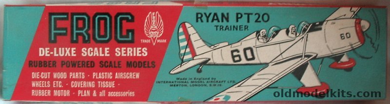 Frog Ryan PT-20 Trainer Balsa Flying Model Airplane Kit, 735 FK plastic model kit